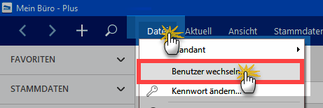 Benutzer wechseln