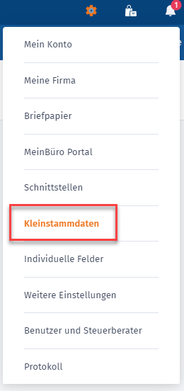 Kleinstammdaten