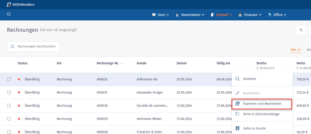 Kopieren und bearbeiten