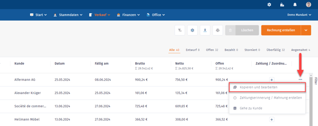 Kopieren und bearbeiten