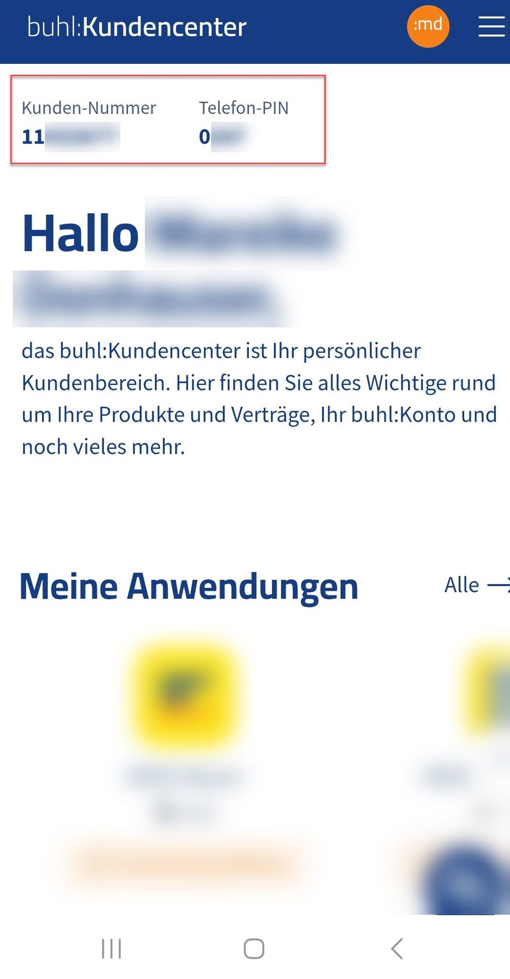Wo finde ich meine Telefon-PIN oder Kundennummer?