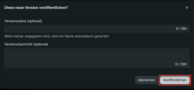 Veröffentlichen2