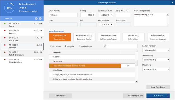 Umsatzabruf: Offene Zahlungen
